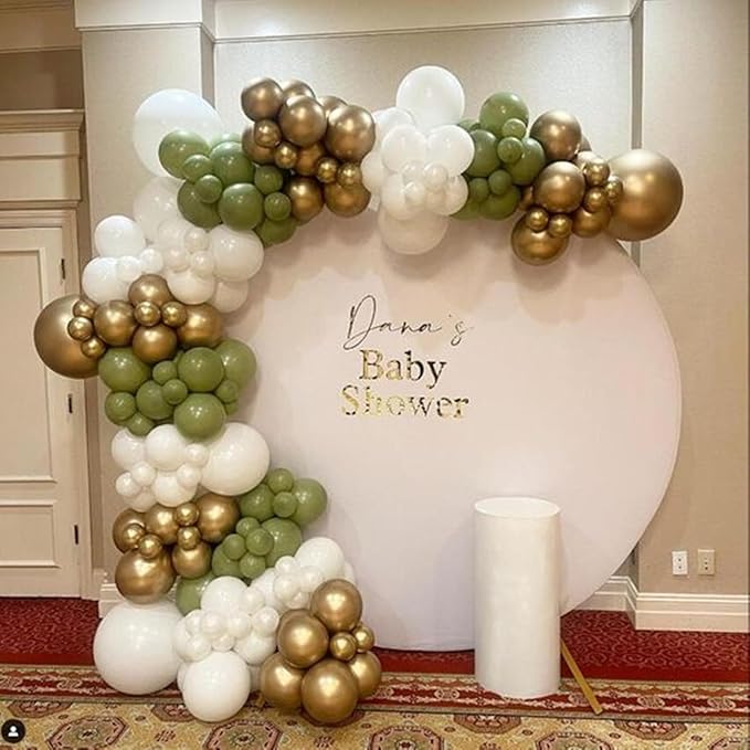 Avocado Green Balloons 60pcs 5inch Olive Green Balloon for Balloon Garland Arch 5'' Round Mini Sage Green Latex Balloon for Kids Birthday Party Decoration DIY Jungle Safari Graduation Christmas