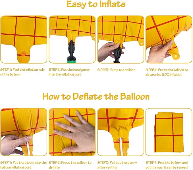 40" Matte Yellow Balloons Toy Inspired Story Theme party Supplies, Number Birthday Decoration, Cowboy Decorations Western, Cowgirl Party Balloon Digital 4