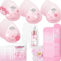 Mini Travel Skincare Products, Mini Travel Items Including Isolation Cream, Face Wash, Serum, Toner, Lotion, Cream, Sakura Mud Mask, Face Skin Care Routine Kit Organic Skin Care Set (70pieces)
