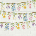 2 Pcs Wildflower Garland, Wildflower Party Decorations Reusable Garden Flower Banner for Baby Shower Birthday Spring Supplies Fresh Off the Market Bridal Shower Girl Party