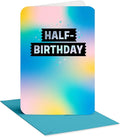 American Greetings Happy Half Birthday Card. 1/2 Birthday Card for Adults, Kids, Friends, or Family