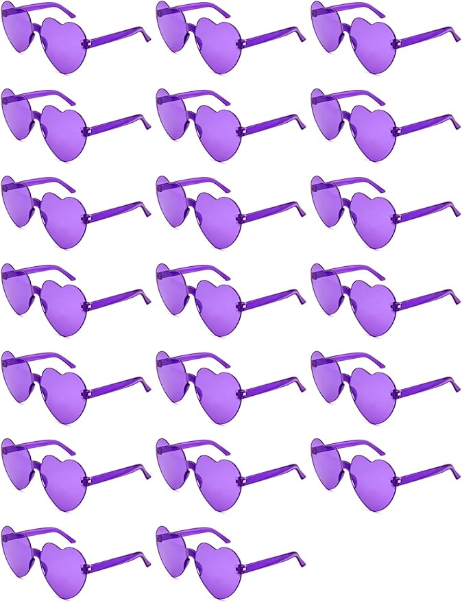 12/20Pcs Heart Shaped Sunglasses for Women, Party Favors Glasses for Wedding, Galentines, Valentines Decorations