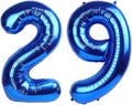 Navy Blue Jumbo Number 29 Balloon 40 Inch, Boy Girl 29 Birthday Supplies, Foil Helium 29 Birthday Giant Balloon, Mylar Blue Number Balloons Anniversary Decorations