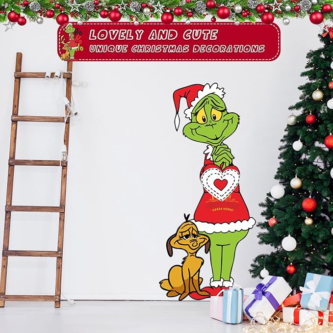 Large Funny Christmas Decorations, Christmas Classic Cardboard Cutouts for Xmas Wall Door Tree Porch Window Decor (Style1)