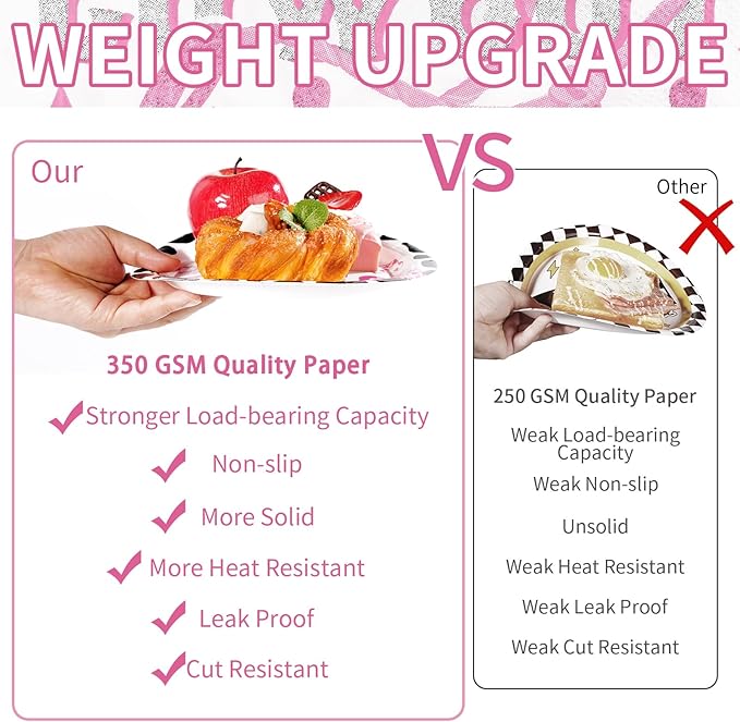 96Pcs Last Rodeo Bachelorette Party Decorations Pink & Silver Disco Cowgirl Plates and Napkins Let's Go Girls Party Decorations for Nashville Western Bridal Baby Shower Birthday Supplies,Serves 24