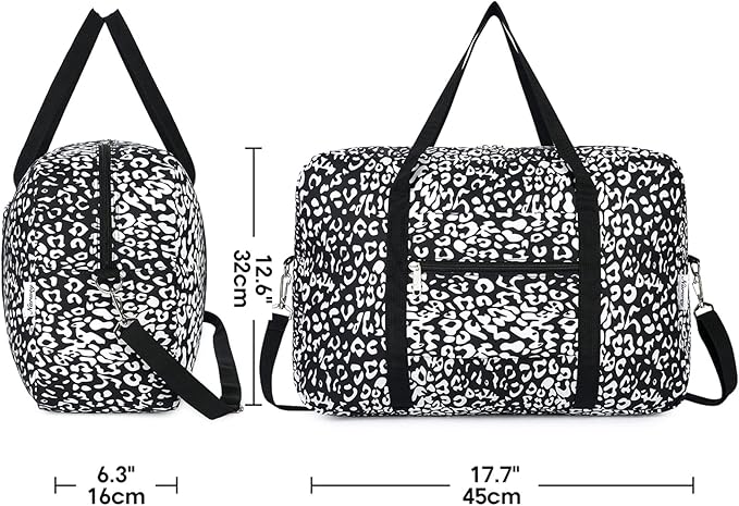 For Spirit Airlines Personal Item Bag Foldable Travel Duffel Bag Tote Carry on Luggage Duffle Overnight for Women and Men