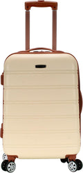 Rockland Melbourne Hardside Expandable Spinner Wheel Luggage, Carry-On 20", White