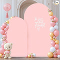 Dusty Rose Arch Backdrop Covers - 7.2FT, 6FT Spandex Fitted Wedding Arch Stand Covers Round Top Chiara Stretchy Arch Backdrop Cover for Wedding Birthday Party Decoration