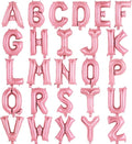 26 Pcs Pink Letter Balloons,16 Inch Foil Alphabet Letter Balloons,Letter A-Z Balloon Banner Custom Phrase Balloon for Birthday Party Wedding Anniversary Decoration (Pink 26pcs)