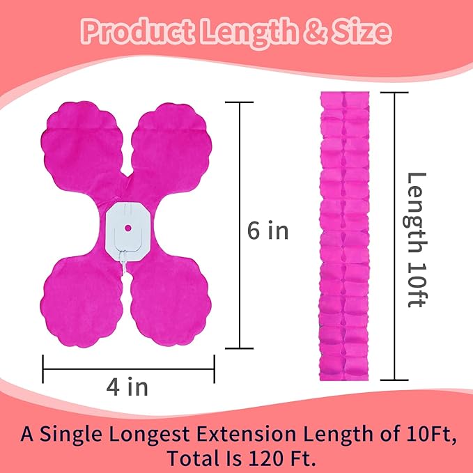 Pink and Orange Party Decorations - Garland Streamers Fall Birthday Party Decor, Baby Shower Paper Banners, Sunset Wedding Thanksgiving Bridal Graduation Autumn Backdrop Four-Leaf Clover Garsellen