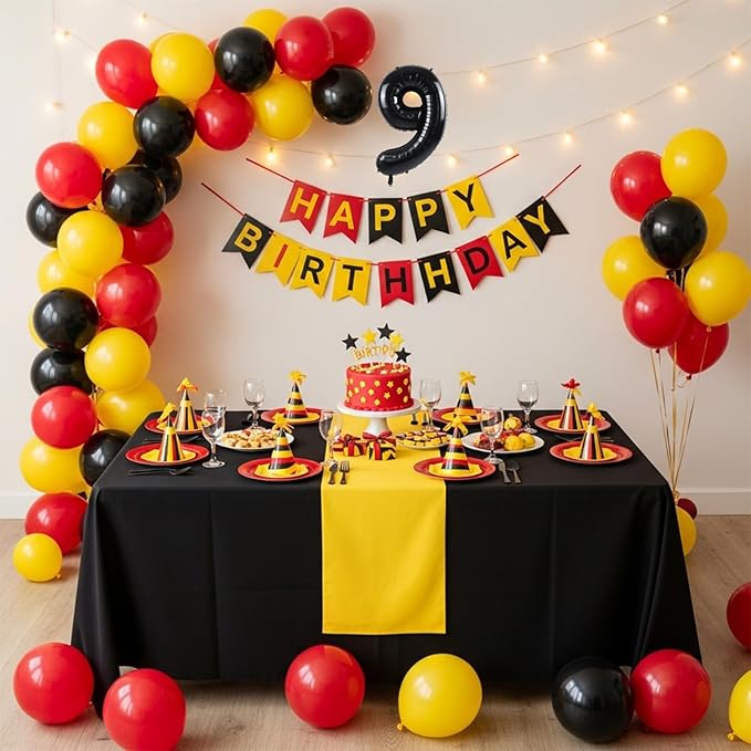 TONIFUL Number Balloons 16 Inch Black 2 Set 0-9 Number Mylar Foil Balloons 20 Pcs Custom digitalal for 2026 New Year Eve Birthday Party Engagement Graduations Anniversary Baby Shower Decor