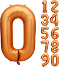 40 inch Orange Number Balloon Giant Foil Helium Balloons for Birthday Party Decorations
