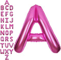 SUWEN 40 Inch Hot Pink Large A Letter Balloons Big Foil Helium Letter Balloons A-Z Jumbo Mylar Happy Birthday Party Decorations for Woman Anniversary Party Supplies