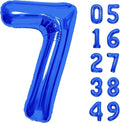 Number Balloons Navy Blue Balloons - Giant Number 10 Balloon, 10 20 30 40 50 Numbers Balloon Birthday Decorations, Blue Party Supplies for Boy Men