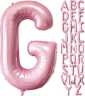 Pink Letter G Balloons - 40 Inch Pastel Pink Letter Balloons G Foil Mylar Helium for Birthday Party Supplies Anniversary Event Celebration Decorations Alphabet G