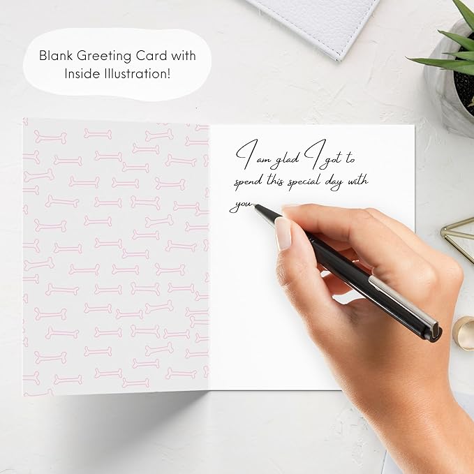 Funny Anniversary Card Mothers Day Birthday for Mom Dad Wife Husband Girlfriend Boyfriend Stepmom Aunt Parents – Cute Punny Dog Greeting Card for Fathers Day – Blank Inside (Love you long time (Weiner dog))