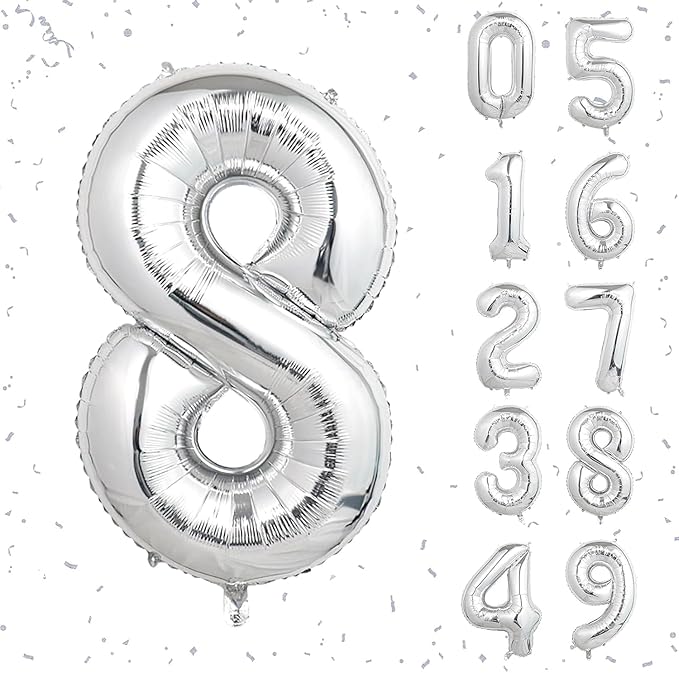 Silver aluminum balloon 16inch (SILVER 8)