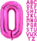40 Inch Large Hot Pink Letter O Balloons Alphabet O Letter Balloons Foil Mylar Letter A Balloons for Birthday Party Anniversary New Year Graduation Wedding