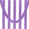 PATIKIL 9.8ft Four-Leaf Garland, 6 Pack Tissue Paper Hanging Flower Garland Reusable Streamers for Party Wedding Backdrop Decorations, Light Purple