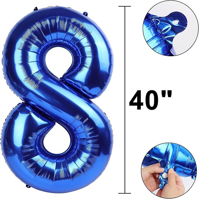 40 Inch Navy blue Number 28 Digital Balloon,Jumbo Mylar Foil Helium Balloon for 28 Balloons for Birthday Party,Wedding Anniversary Party Decorations