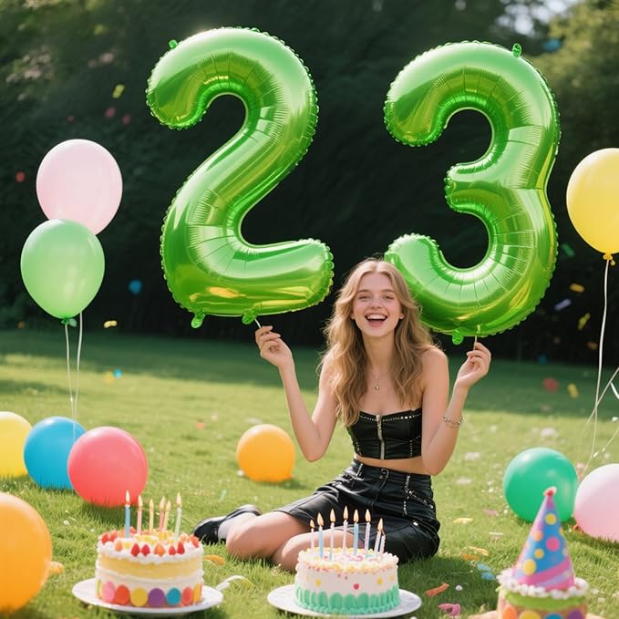 40 Inch Light Green Balloon Number 3 Balloon,Number Balloons Big Giant Jumbo Number 3 Foil Mylar Balloons for 13th Birthday Party Anniversary Events,Wedding Anniversary Party Decorations
