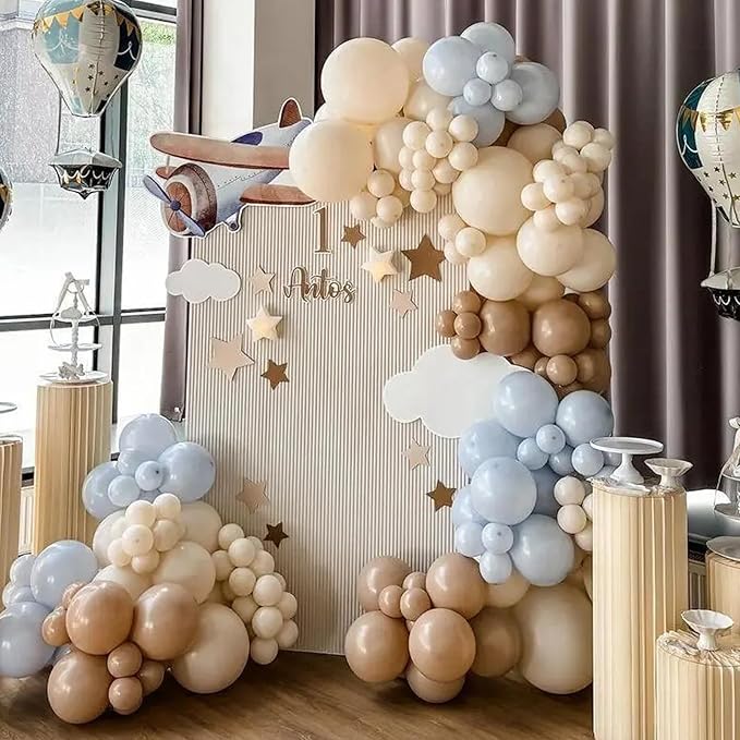 105pcs Sand Balloons 12inch Party Latex Balloons for Boys Girls Birthday Baby Shower Gender Reveal Wedding Sunflower Party Decorations