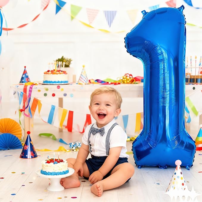 Smlpuame 40 Inch Navy Blue 10 Balloon for 10th Birthday Party, Blue Ten Number Balloon 10 Year Old Birthday Decorations for Boys Girls Men Women, Helium Giant Foil Number 10 Balloon