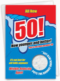 NobleWorks - Funny 50th Milestone Birthday Greeting Card with 5 x 7 Inch Envelope (1 Card) Bday Body Detergent 50 5186