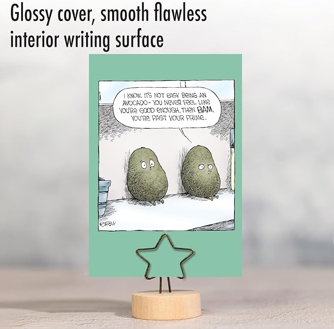 NobleWorks Humorous Funny Birthday Greeting Card for Men, Women with 5 x 7 Inch Envelope (1 Card) Bday Ripe Avocados C10094BDG