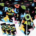 Pool Party Birthday Decorations Tablecloth,Summer Pool Party Table Cloth Decorations Summer Table Cover Spool Par-ty Tablecloth for