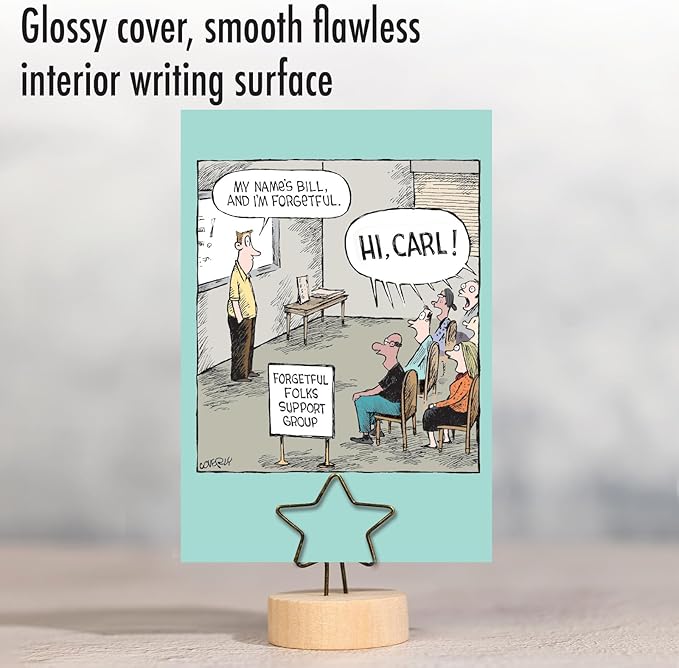 NobleWorks Funny Belated Birthday Paper Card with 5 x 7 Inch Envelope (1 Card) Forgetful C10647BEG