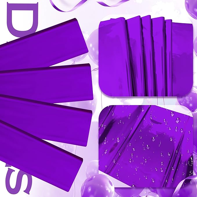 1 Piece Purple Foil Tablecloth 54 * 72inch Lavender Plastic Birthday Party Table Cloths Disposable Waterproof Table Cover for Halloween Bridal Shower Wedding Anniversary Baby Shower Elegant Supplies
