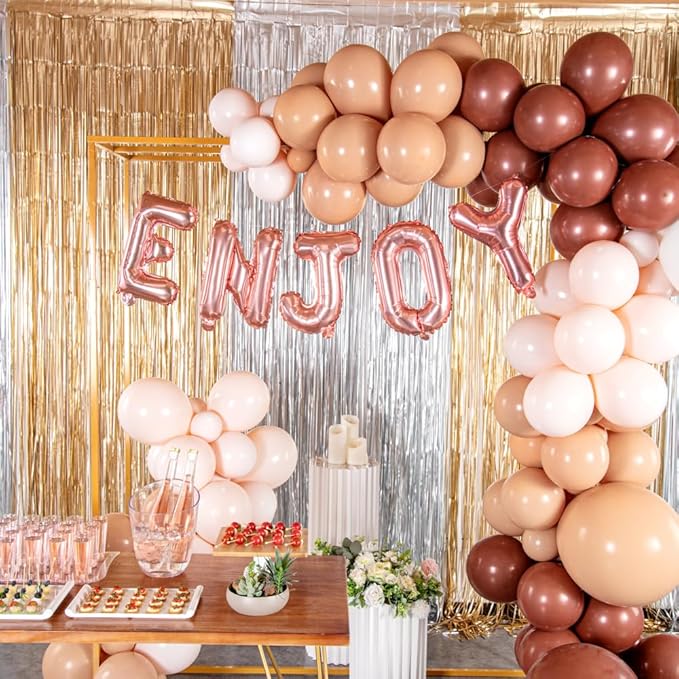Restaurantware-Balloonify 16 Inch Letter Balloon, 1 Alphabet Party Balloon - Letter Y, Self-Sealing, Rose Gold Foil Mylar Finish, Hanging Loop, Decoration For Birthday, Wedding, Or Graduation