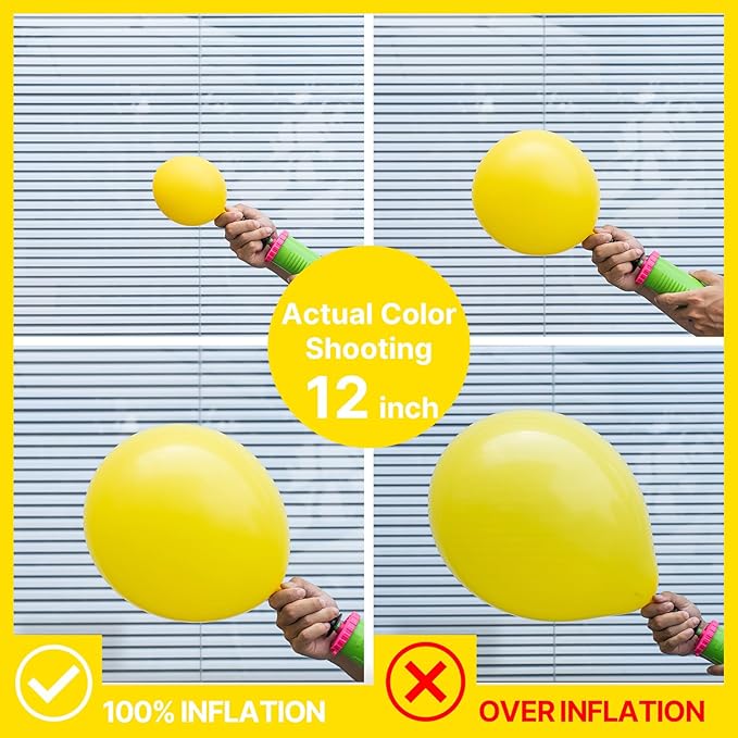 PartyWoo Yellow Balloons 140pcs Different Sizes of 18 12 10 5 Inch Matte Yellow Latex Balloon Arch Kit Garland for Easter Bee Baby Shower Sunflower Birthday Graduation Party Decorations Yellow-Y55
