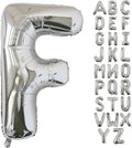 KALOR 40 Inch Silver Letter F Balloons Jumbo Foil Mylar Helium Big Balloons for Birthday Party Anniversary Baby Shower Supplies