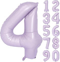 40 In Matte Purple Number Balloons Helium Foil Mylar Balloon Birthday Party banquet Decoration Digital 4