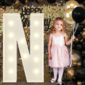 4FT Marquee Light Up Letters N, Big Marquee Letter for Baby Shower Birthday Engagement Wedding Marry Me Party Decor