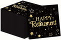 50 Pack Retirement Paper Napkins Retirement Party Decorations Happy Farewell Celebration Graduations Supplies We Will Miss You Napkins for Retired Decor Favors Black Gold Teacher