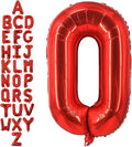 40 Inch Red Letter O Balloons, DIY Phrase Foil Alphabet Letter O Balloons DIY Word O Banner for Birthday Anniversary Celebration Graduation Party Supplies Decoration