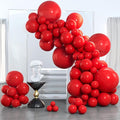PartyWoo Red Balloons 152 pcs Different Sizes of 18 12 10 5 Inch Red Balloon Arch Kit Garland for Birthday Graduation Bachelorette Citizenship Anniversary Cherry Casino Theme Party Decorations Red-Y57