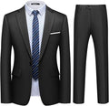WULFUL Men's 2 Piece Slim Fit Suit Set One Button Blazer Jacket Pants Tuxedo Set for Party, Wedding and Business