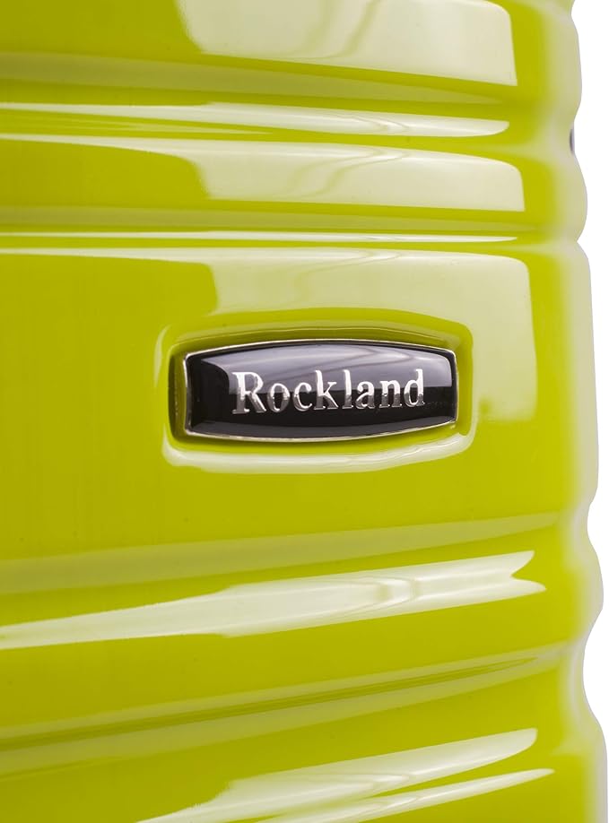 Rockland Melbourne Hardside 2 Piece Expandable Spinner Wheel Luggage Set, (20"/28"), Two Tone Green