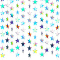 Patelai Glitter Star Garland Banner 2026 Graduation Decor 130 Feet Star Hanging Banner Twinkle Backdrop for Party Birthday Classroom Wedding Supplies(Holographic Iridescent)