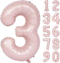 40 In Matte Pink Number Balloons Helium Foil Mylar Balloon Birthday Party banquet Decoration Digital 3