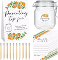 Roowest Baby Shower to Baby Advice Cards for New Parents to Be - Tip Jar Sign for New Parents 60 Parenting Advice Cards 10 HB Pencils 2 Cute Stickers 1 Pet Bottle for Guests Games(Little Cutie)