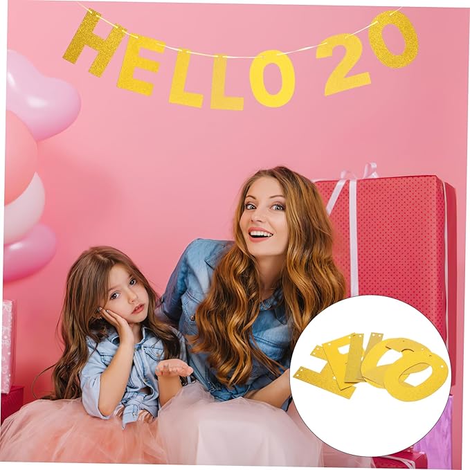 1set Glittery Birthday Party Banner for Celebrations Easy Wall Decor for Indoor and Outdoor Use for Showers and Graduation Ceremonies