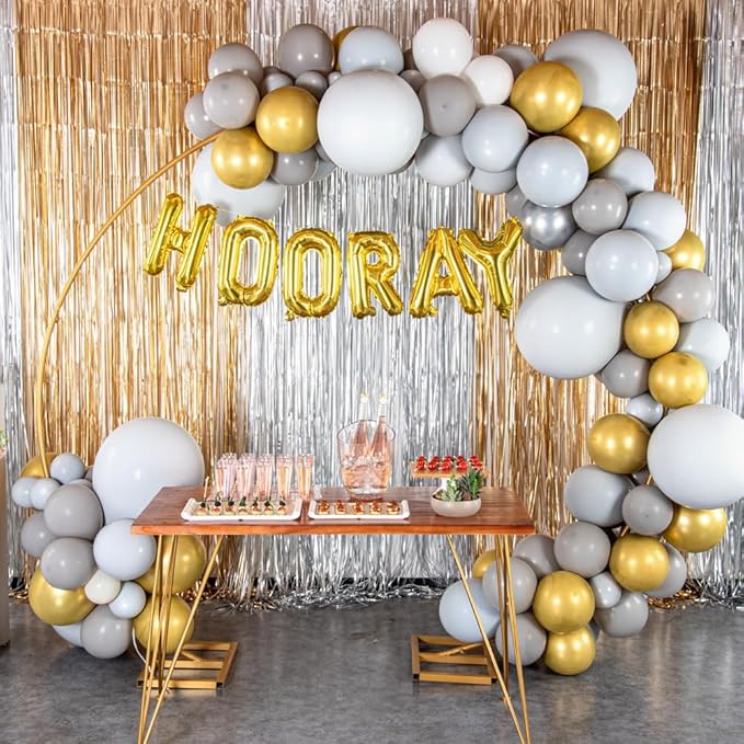 Restaurantware Balloonify 16 Inch Letter Balloon 1 Alphabet Party Balloon - Letter H Self-Sealing Gold Foil Mylar Balloon Hanging Film Decoration For Birthday Wedding Or Graduation