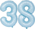 40 In Matte Blue Number Balloons Helium Foil Mylar Balloon Birthday Party banquet Decoration Digital 38