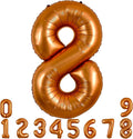 TONIFUL 40 Inch Orange Large Numbers Balloon 0-9 Birthday Party Decorations,Big Number 8 Foil Balloon Digital 8 for Birthday Party,Wedding, Bridal Shower,Engagement,Graduations,Anniversary,Baby Shower