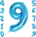 40 Inch Blue Number Balloons, Helium Mylar Foil Number Balloons for Birthdays, Number 9 Balloon for Party Wedding Bachelorette Birthday Bridal Shower Graduation Anniversary Celebration Party
